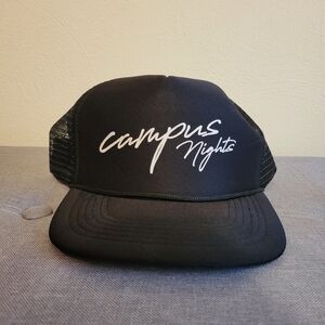 Campus Nights Cameo Black Baseball Snapback Mesh Back Cap Hat